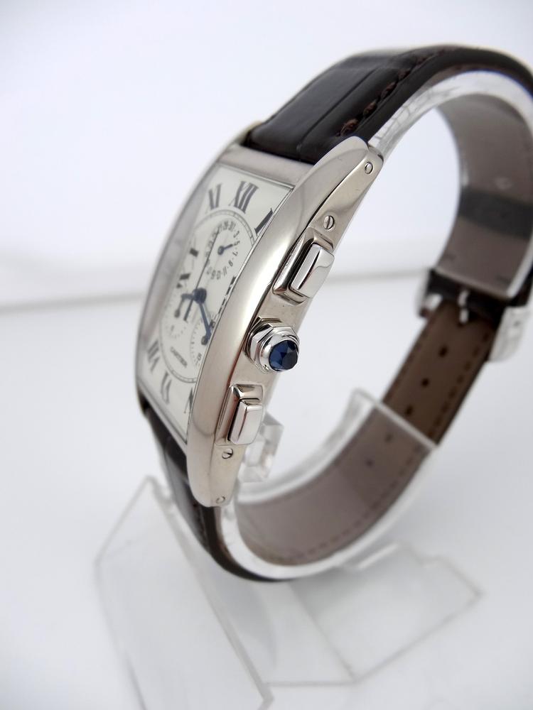 Cartier Tank Americaine Chrono Or Blanc