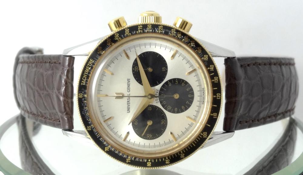 Universal Genève Chrono Compax Baby Nina Rindt Première main Jamais polie