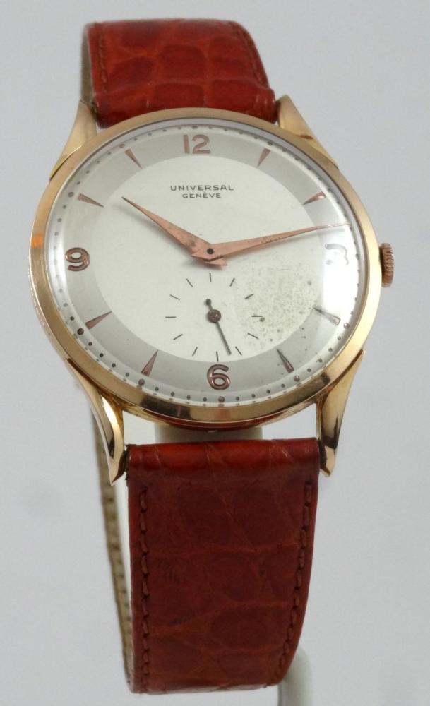Universal Calatrava Or rose Oversize 37 Circa 1950