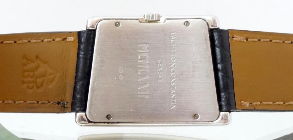 Vacheron Constantin Tank Asymetrique Or blanc full set