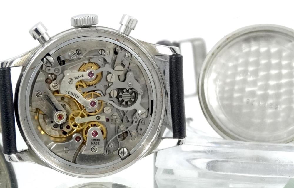 Zenith Chrono Style Militaire cadran noir 37mm