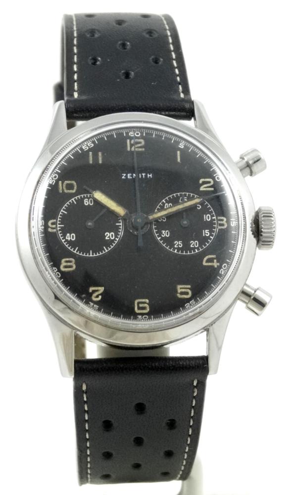 Zenith Chrono Style Militaire cadran noir 37mm
