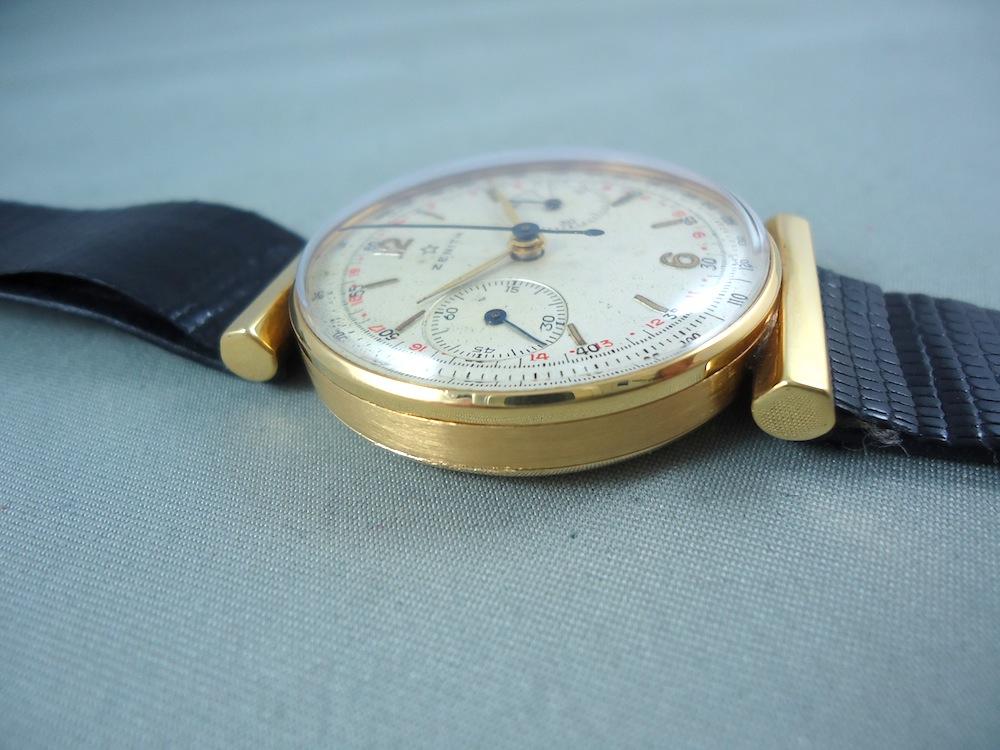 Zenith Chrono or jaune, deux compteurs