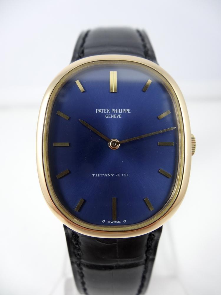 Patek Ellipse or jaune Réf 3548 Cadran Tiffany & Co