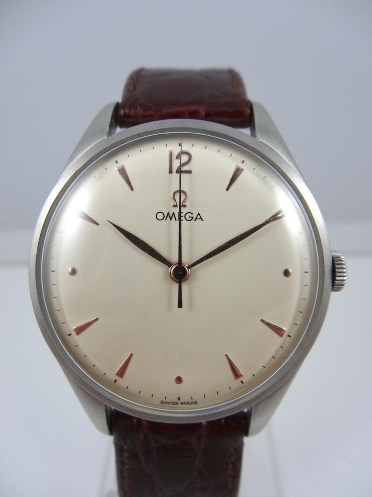 Omega Calatrava Jumbo acier 37mm cadran ivoire