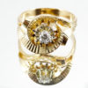 Bague tourbillon or et diamant