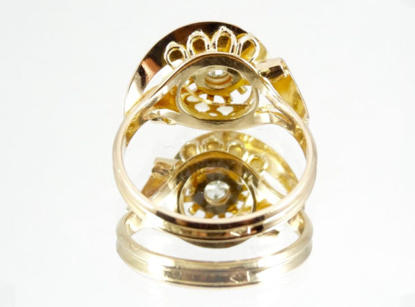 Bague tourbillon or et diamant