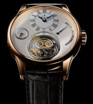 Zénith Tourbillon gyroscopique, or rose sur cuir