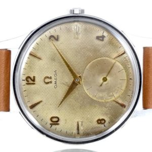 Omega Calatrava 38mm honeycomb Circa 1950 Rare