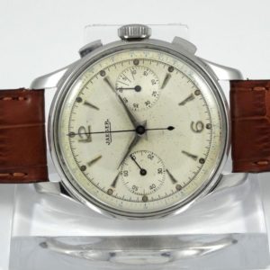 Jaeger Lecoultre Chrono Compax acier année 40