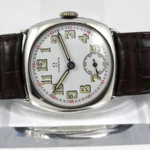 Omega Carré Cintrée Anses Fixes Datant de 1929 Porcelaine