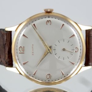 Zenith Calatrava Or rose Jumbo Année 50 Cadran Style Opalin