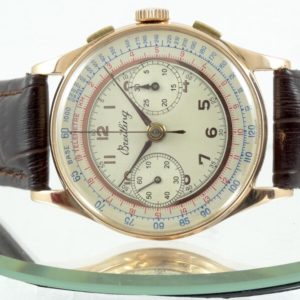 Breitling Chrono 2 compteurs Grande Taille 38mm Or rose