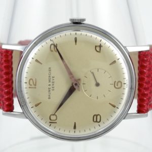 Baume & Mercier Style Calatrava acier taille Jumbo Année 50
