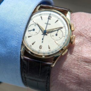 Jaeger Lecoultre Chrono Or jaune Circa 1950