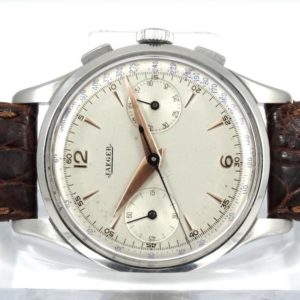 Jaeger-LeCoultre Chronographe Compax acier mécanique année 50