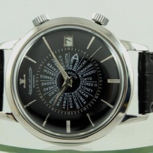 Jaeger-LeCoultre Memovox World time gilt Black Dial