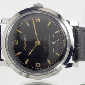 Movado Solo Tempo cadran noir laqué