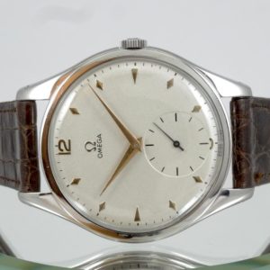 Omega Style Calatrava Acier 38mm index pointe Diamants