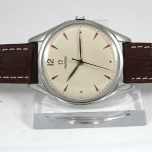 Omega 30t2 acier Grande Taille 37mm cadran crème
