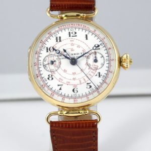 TH.Picard & Fils Chrono MonoPoussoir or jaune 1926