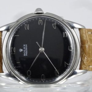 Rolex Classique année 50 Gilt Black Dial 34mm