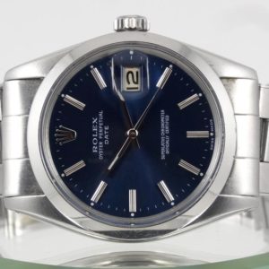 Rolex Date 34mm année 1966 Cadran bleu