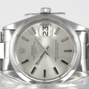 Rolex Date cadran silver Année 1973 révision Rolex