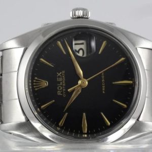 Rolex Oyster Date Cadran Noir Laqué 34mm CIRCA 1961