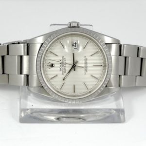 Rolex Datejust cadran tissé réf 16220 boite & Papiers