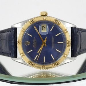 Rolex or & acier Thunderbird Cadran Bleu 1974
