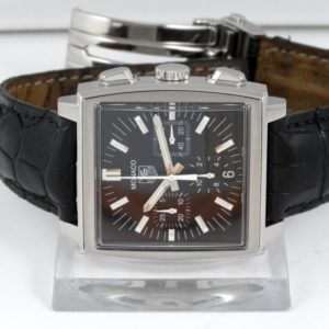 TAG Heuer Monaco cadran Noir boite et papiers