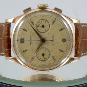 Universal Genève Chrono Uni-Compax Jumbo Or rose