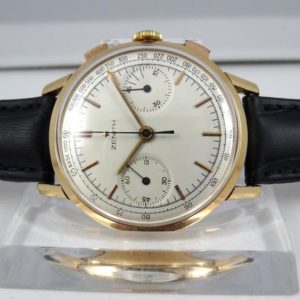 Zenith Chrono Uni compax Or Jaune 36mm Année 60