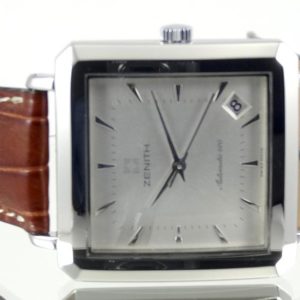 Zenith Elite Carré acier automatique Cadran Silver