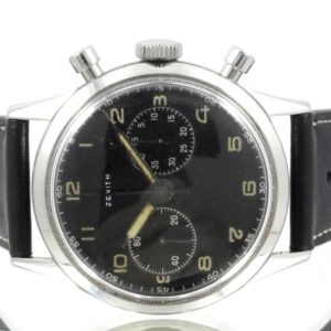 Zenith Chrono Style Militaire cadran noir 37mm