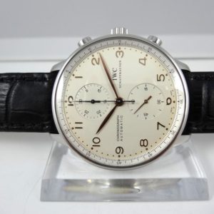 IWC Portugaise cadran crème index Or rose