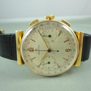 Zenith Chrono or jaune, deux compteurs