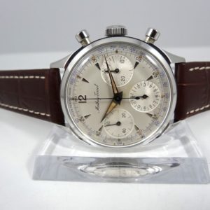 Mathey Tissot Chrono Cadran Blanc 3 compteurs