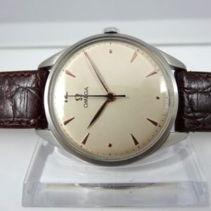 Omega Calatrava Jumbo acier 37mm cadran ivoire