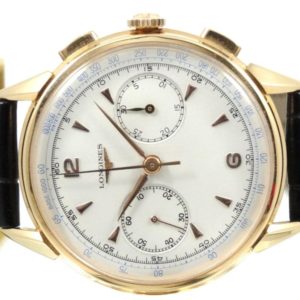 Longines Chronographe or rose calibre 30CH Flyback