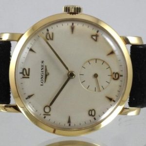 Longines Calatrava Solo Tempo or jaune Circa 1960