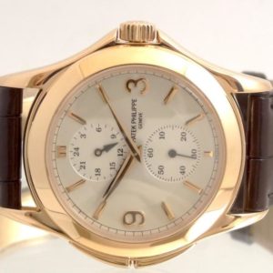 Patek Philippe Calatrava Travel Time 5134 or rose Circa 2008