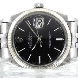 Rolex Datejust réf 1601 Cadran noir laqué