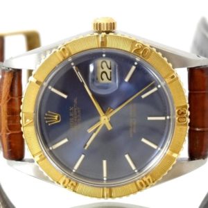 Rolex Turnograph or & acier cadran Bleu Circa 1971