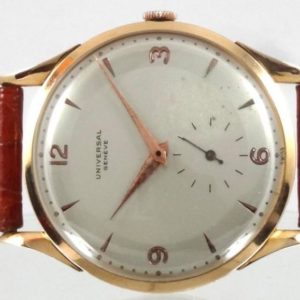 Universal Calatrava Or rose Oversize 37 Circa 1950