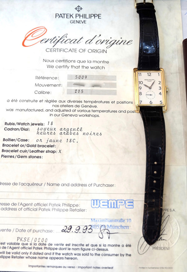 Patek Philippe 5009J Gondolo