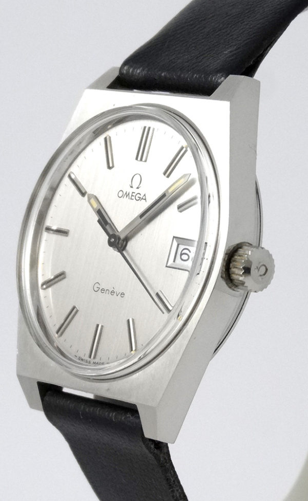 Omega Geneve Acier Ardoise