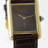 Cartier Tank Vermeil Cadran Chocolat