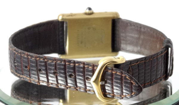 Cartier Tank Vermeil Cadran Chocolat